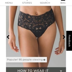 Soma lace retro thongs
